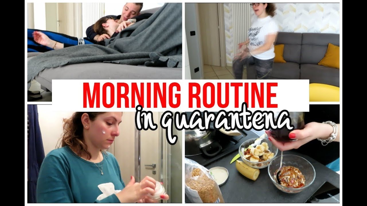 MORNING ROUTINE IN QUARANTENA | Pulizie, allenamento e relax!