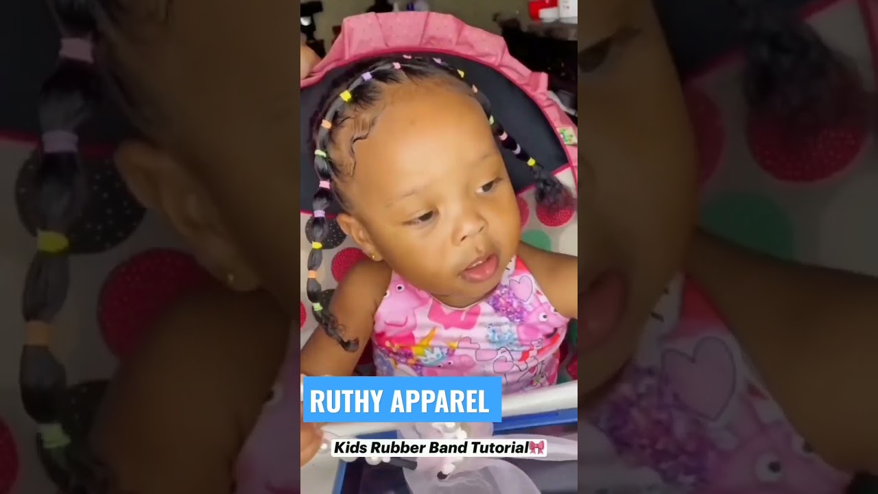 Amazing hairstyles for kids | Rubber Bands hairstyles for kids #boxbraids  #hairstyle