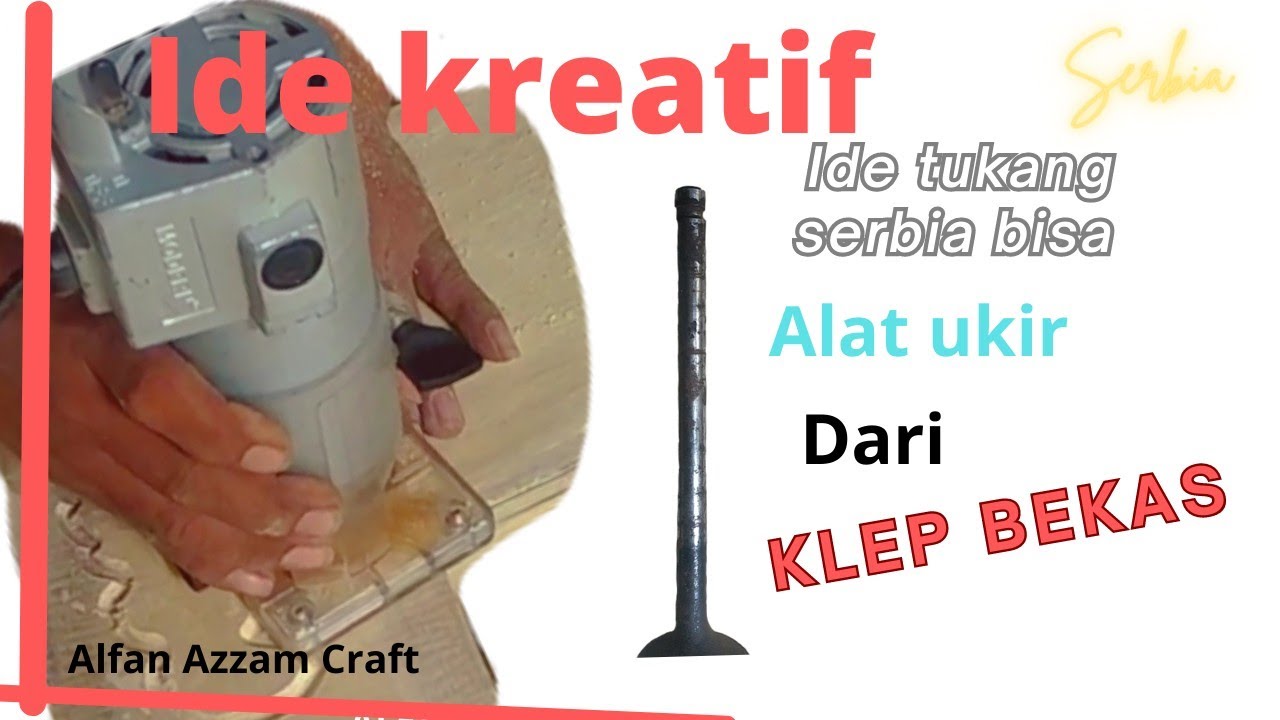 Alat Ukir dari klep bekas, cara membuat mata pisau profil