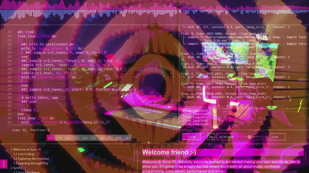 Sonic Pi - live improv jam