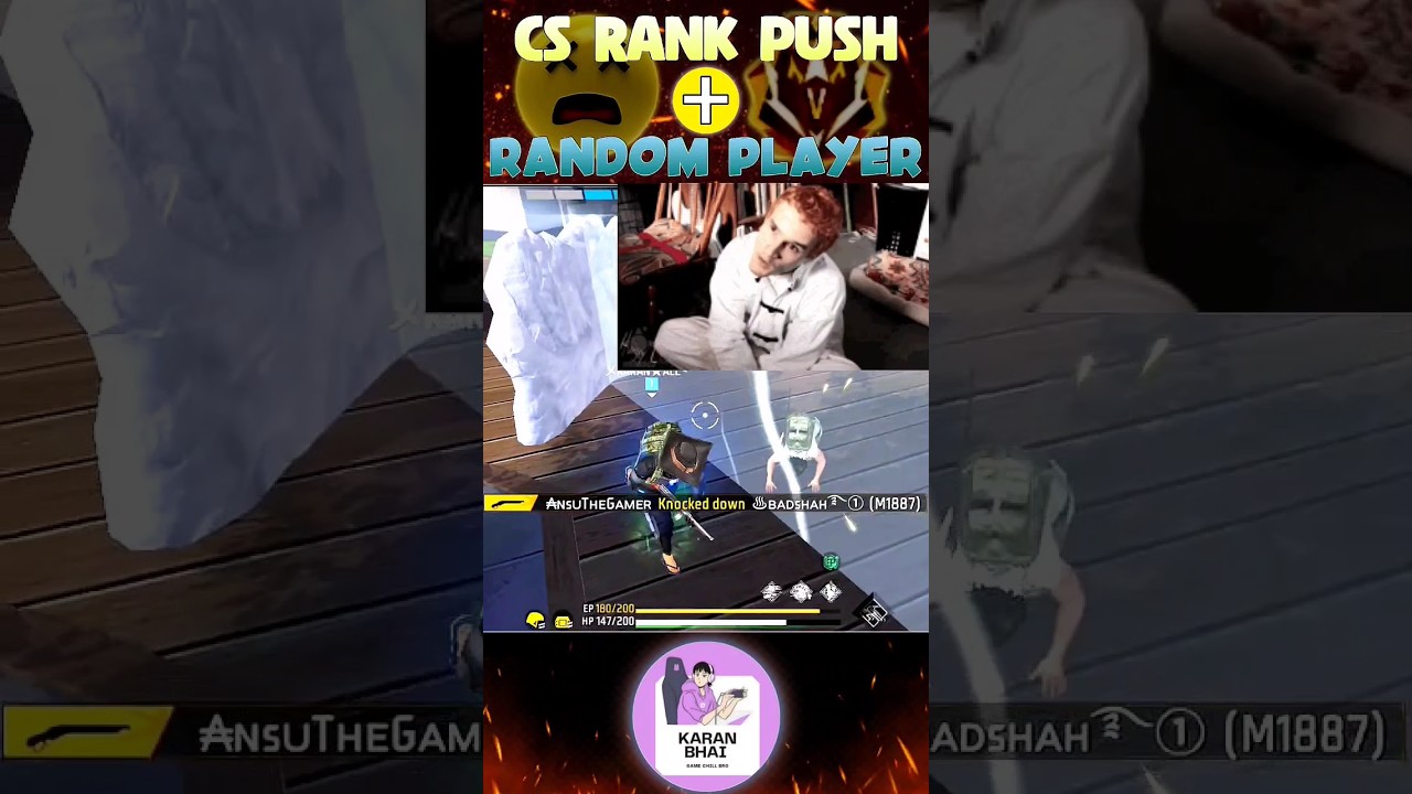 CS RANK PUSH🙂💨+RANDOM PLAYERS🤬#shorts #viral #freefire