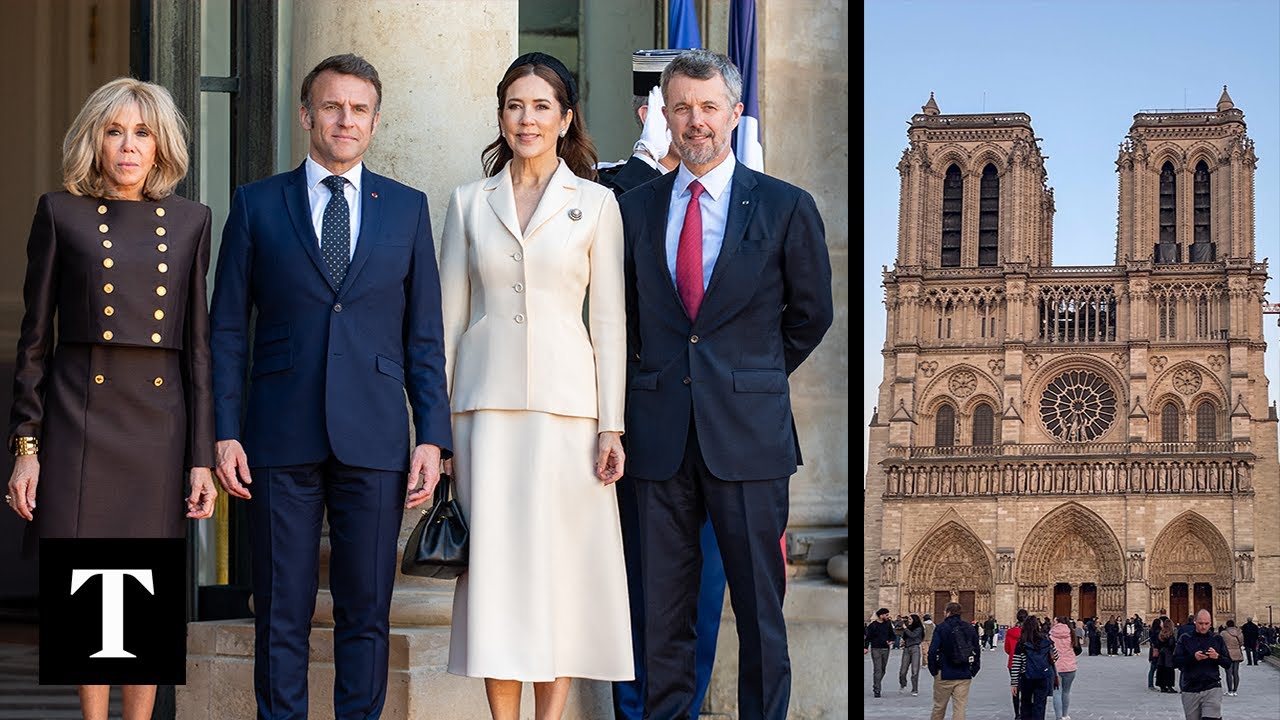 LIVE: Macron accompanies Danish royals to Notre Dame