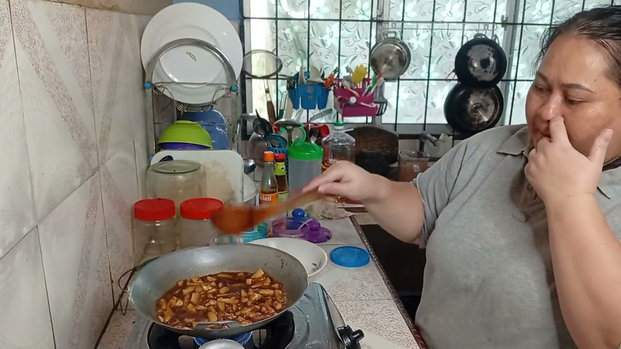 Buah Nenas Masak Kicap//Homemade Cocking 