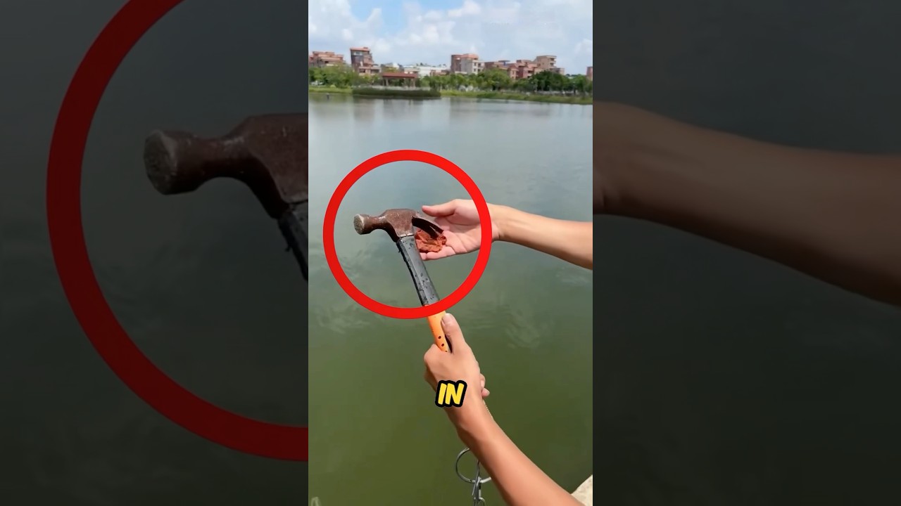 This Guy Tried Catching Fish With A Hammer #shortsvideo