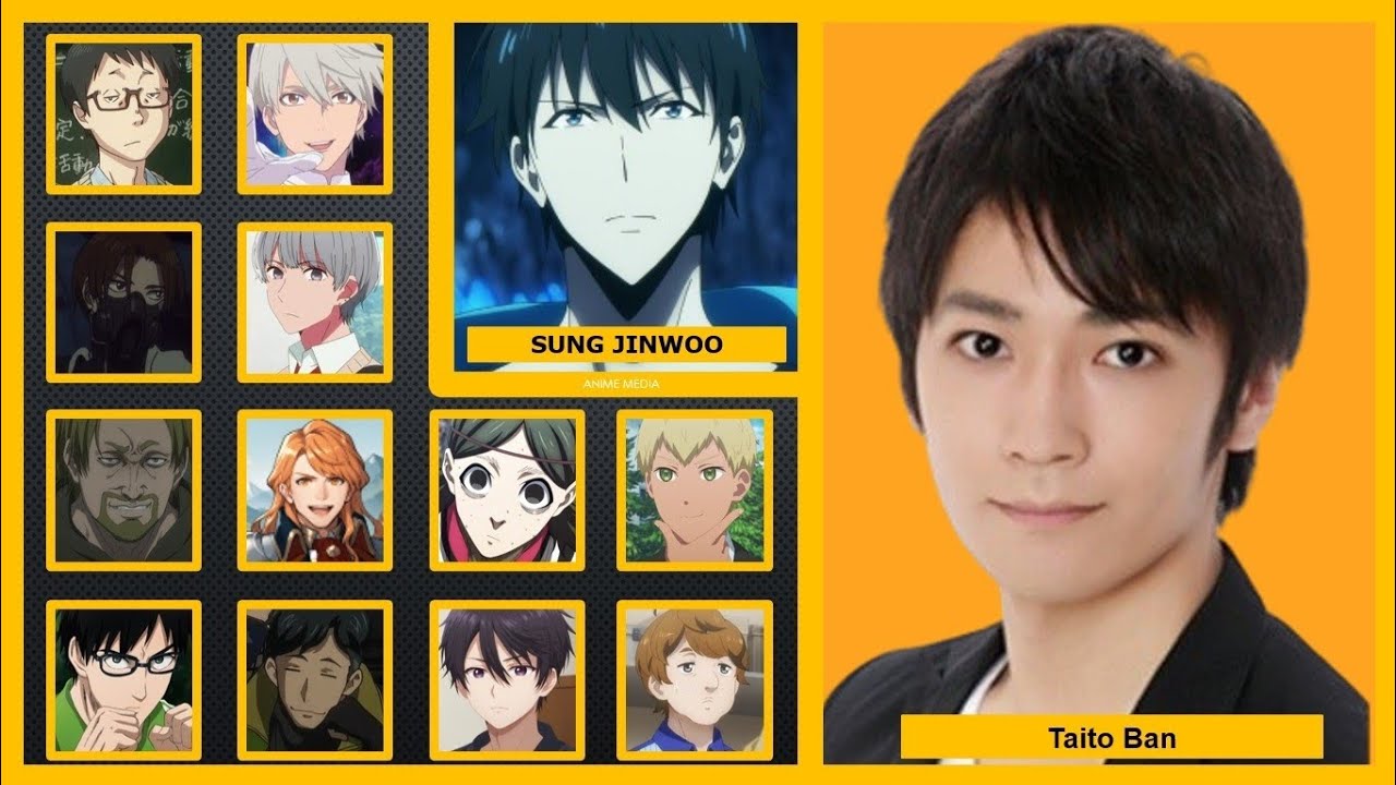 Solo Leveling Voice Actors and their characters #sololeveling #voiceactors #seiyuu #anime