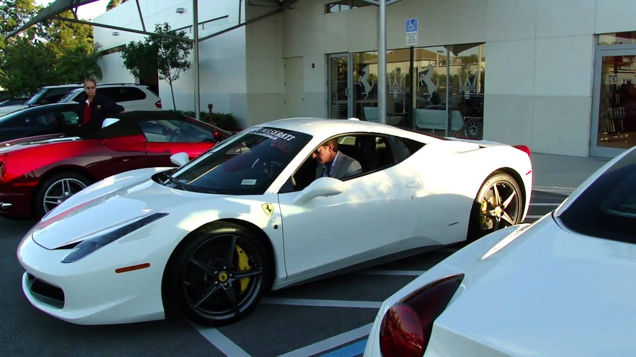 White Ferrari 458 Italia 1