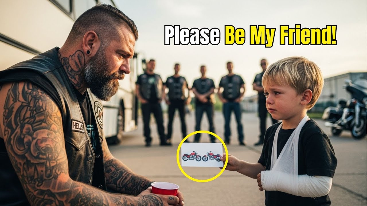 Boy with Injured Arm Begged the Hells Angels Be My Friends 72 Hells Angels Showed Up at School