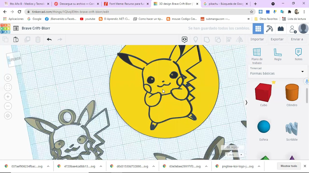 Pasar imagenes y texto 2d a 3d en Tinkercad