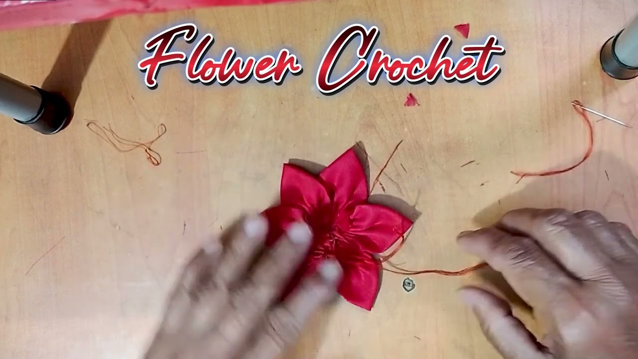 How To Crochet A Simple Flower I Easy Crochet Flower | Step by Step Crochet Flower Tutorial