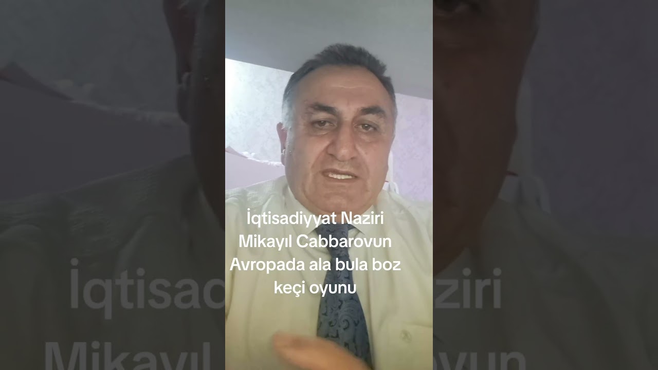 AZƏRBAYCANIN İQTİSADİYYAT NAZİRİ MİKAYIL CABBAROVU TƏXRİBATÇI JURNALİST EMİN HÜSEYNOV SUSDURDU