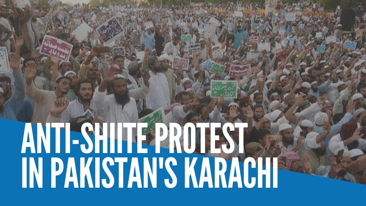 Anti-Shiite protest in Pakistan's Karachi