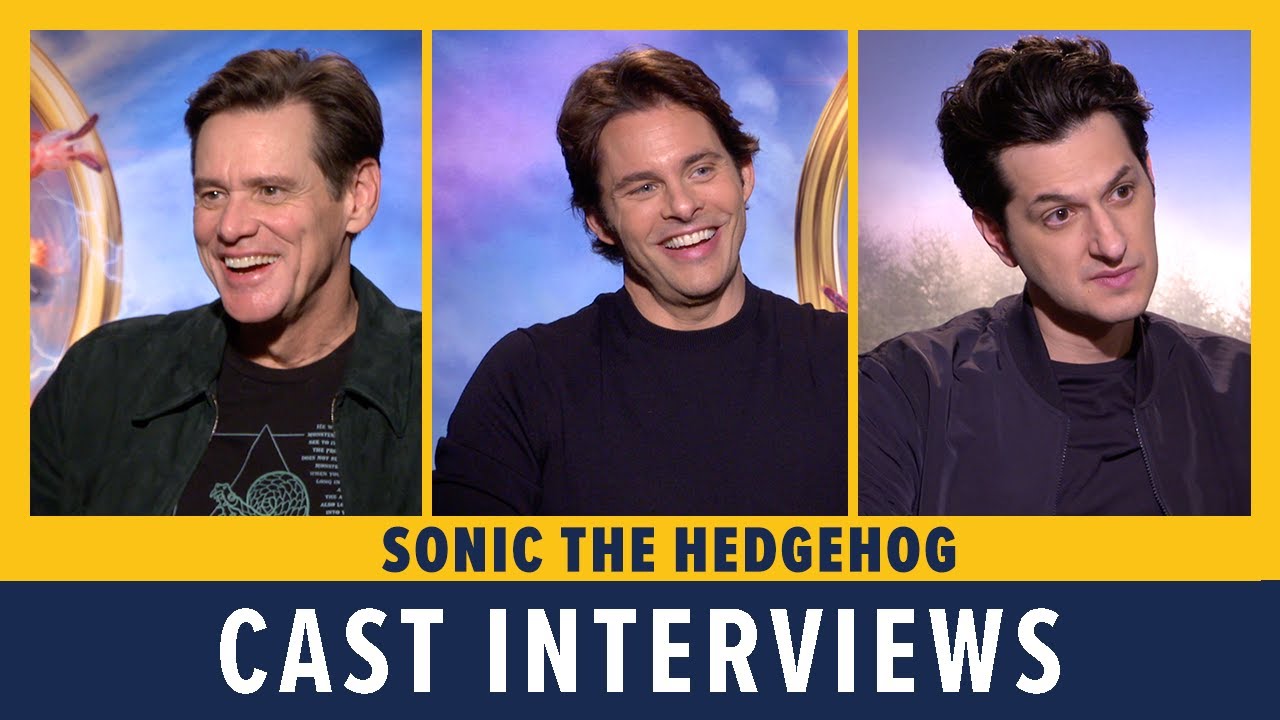 Jim Carrey, James Marsden and Ben Schwartz Talk SONIC THE HEDGEHOG