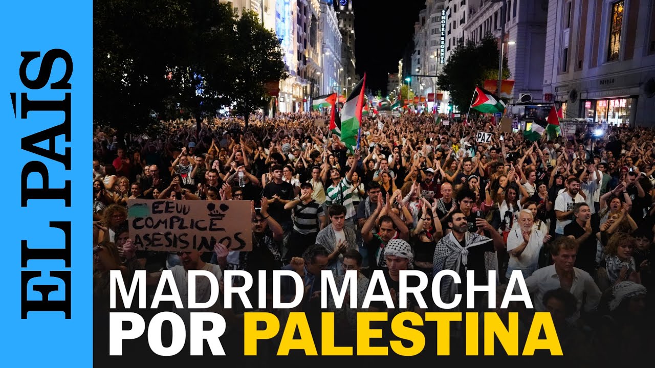 MANIFESTACI&Oacute;N PROPALESTINA | Unas 100.000 personas marchan en Madrid contra el genocidio en Gaza