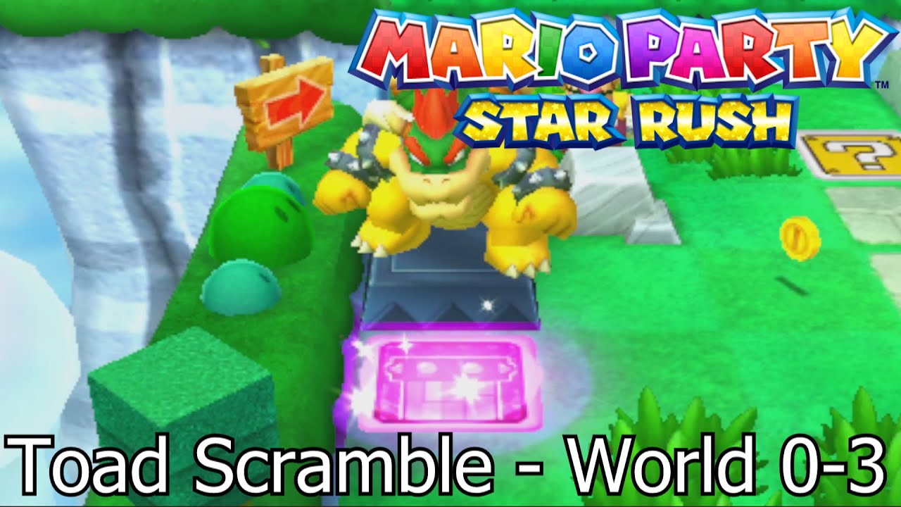 Mario Party Star Rush | Toad Scramble - World 0-3
