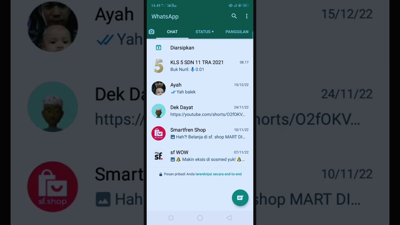cara melihat nomor wa