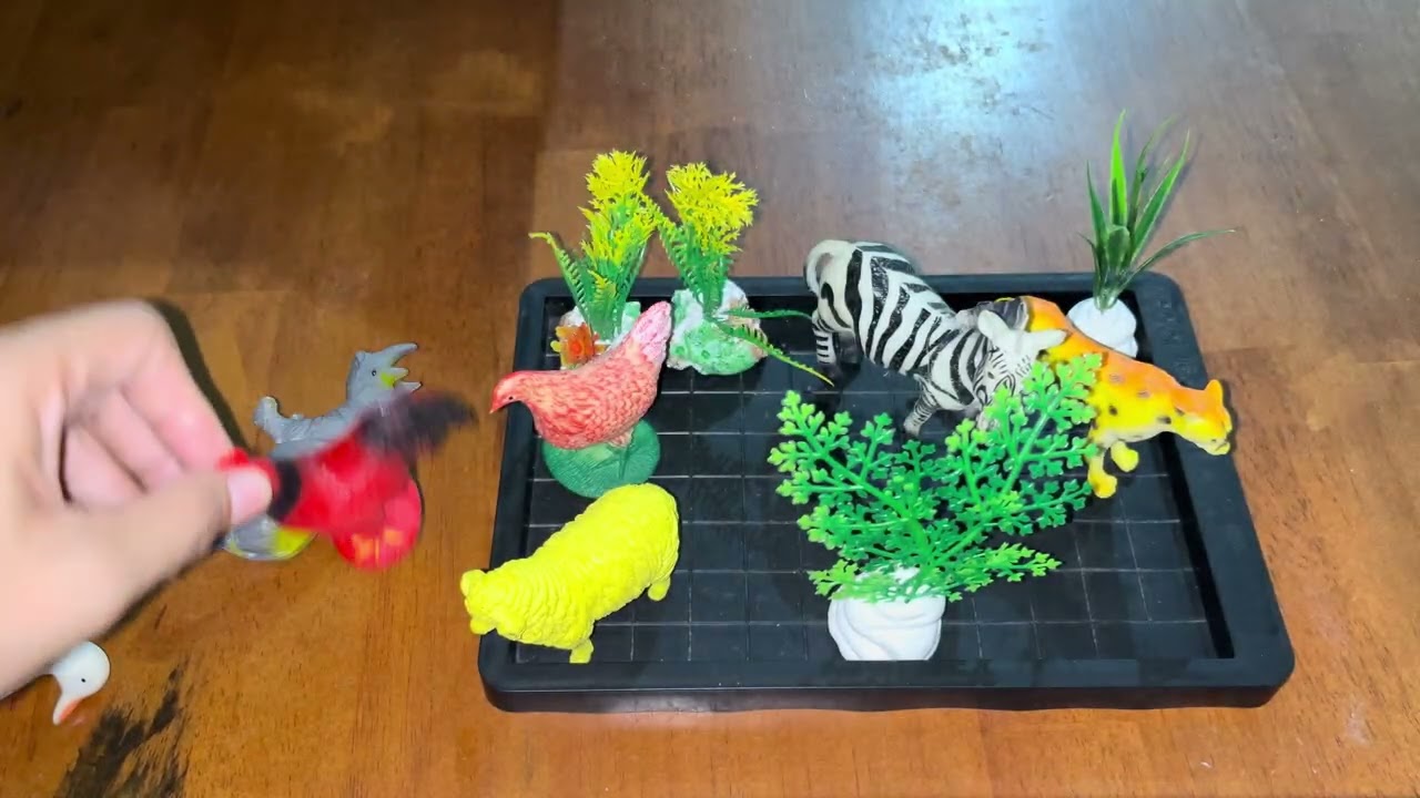 ASMR Toy Sounds | Satisfying Animal & Dinosaur Figures Tapping and Dropping | No Talking