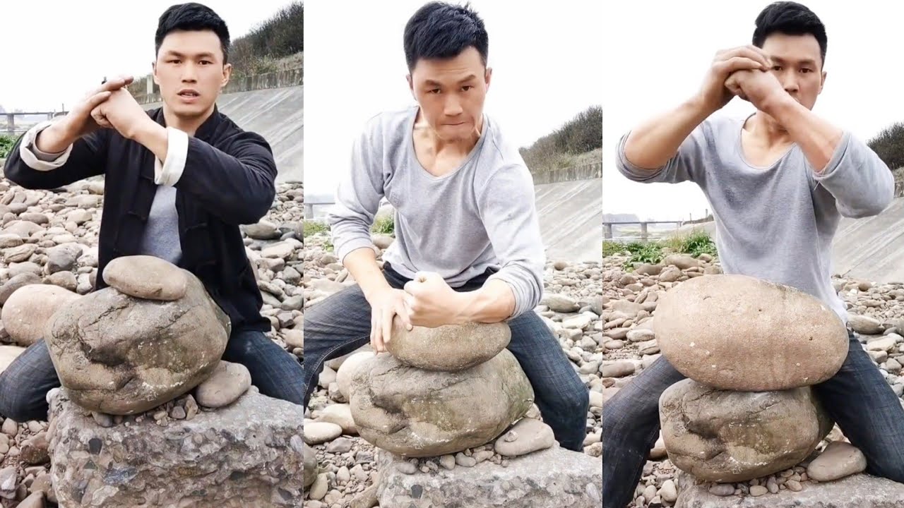 iron fist training | breaking stone with hands | ironpalm/kung fu | strong hand iron punch