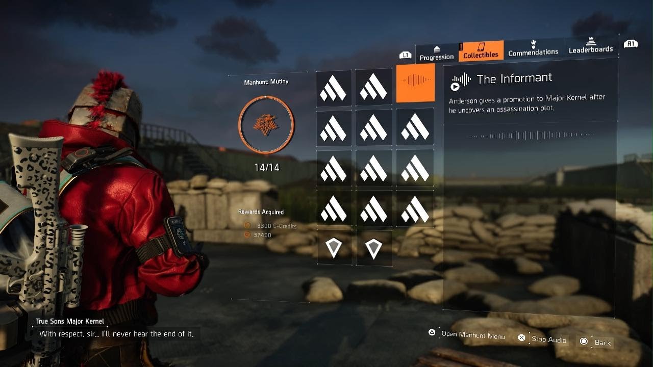 Tom Clancy's The Division 2 manhunt mutiny comm