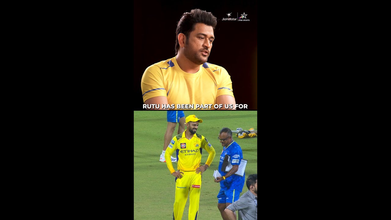 MS Dhoni shares insights on why Ruturaj was the right choice for #CSK captaincy | #IPLonJioStar