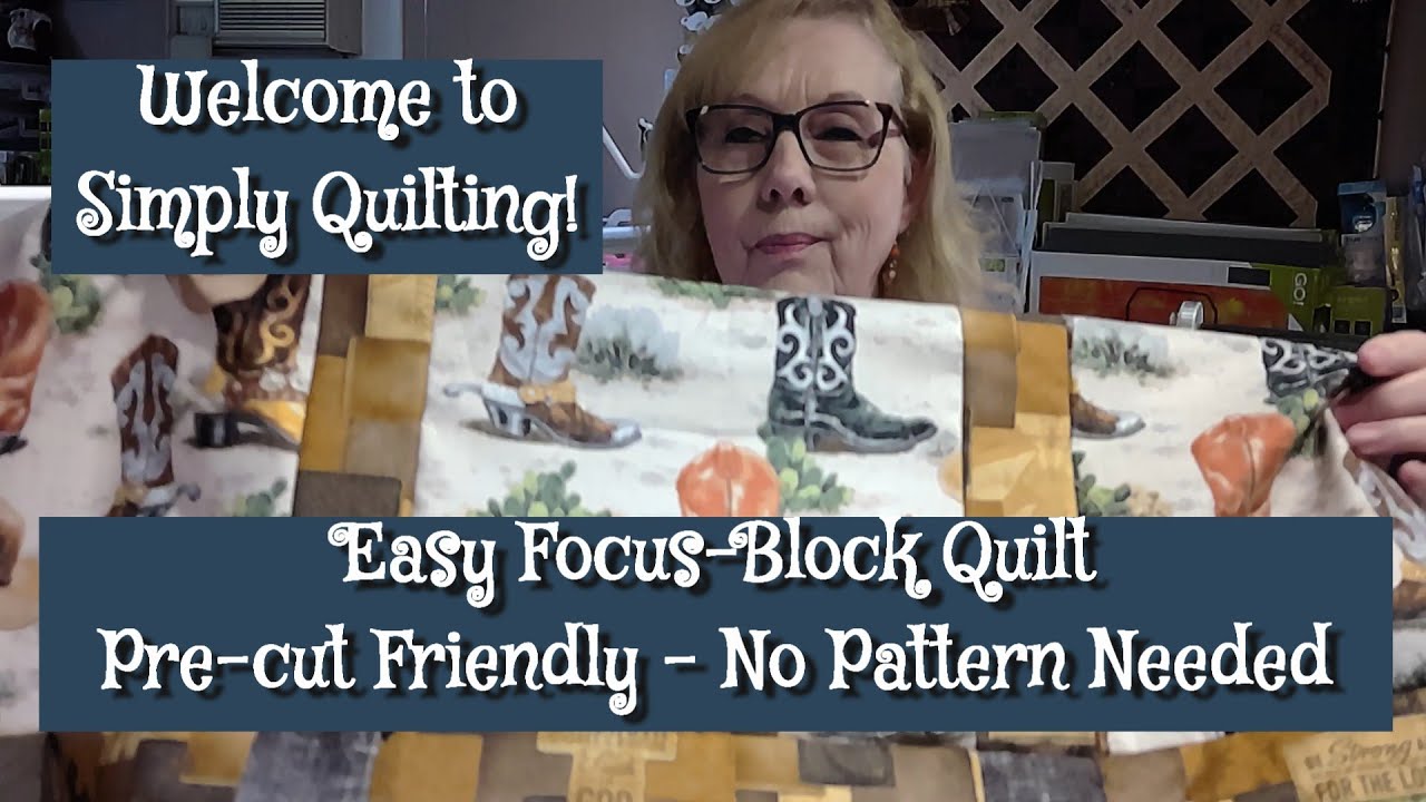 Ковбойское одеяло Easy Focus-Block @simplyquiltingwithnancysanders