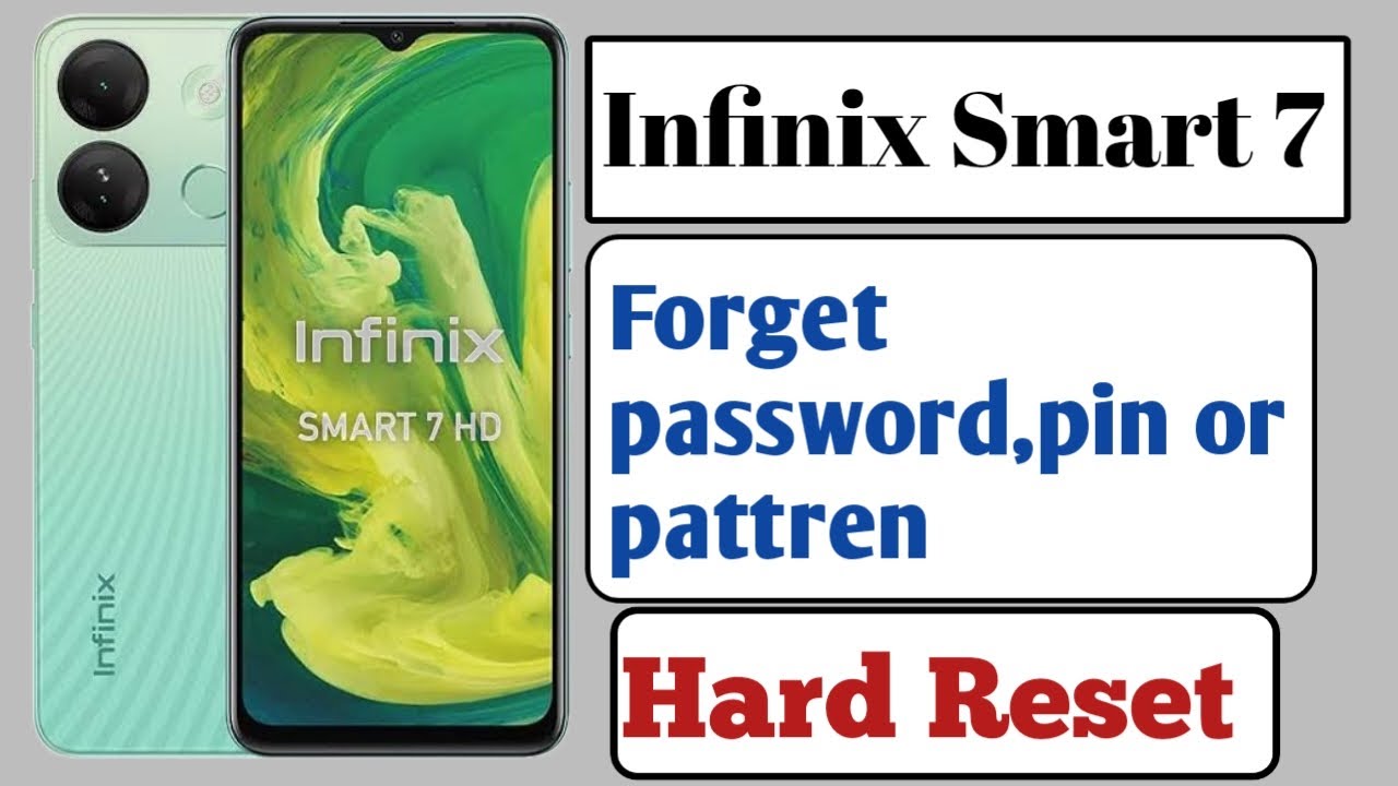 How to hard reset Infinix Smart 7 || Infinix Smart 7 unlock pattren or pin