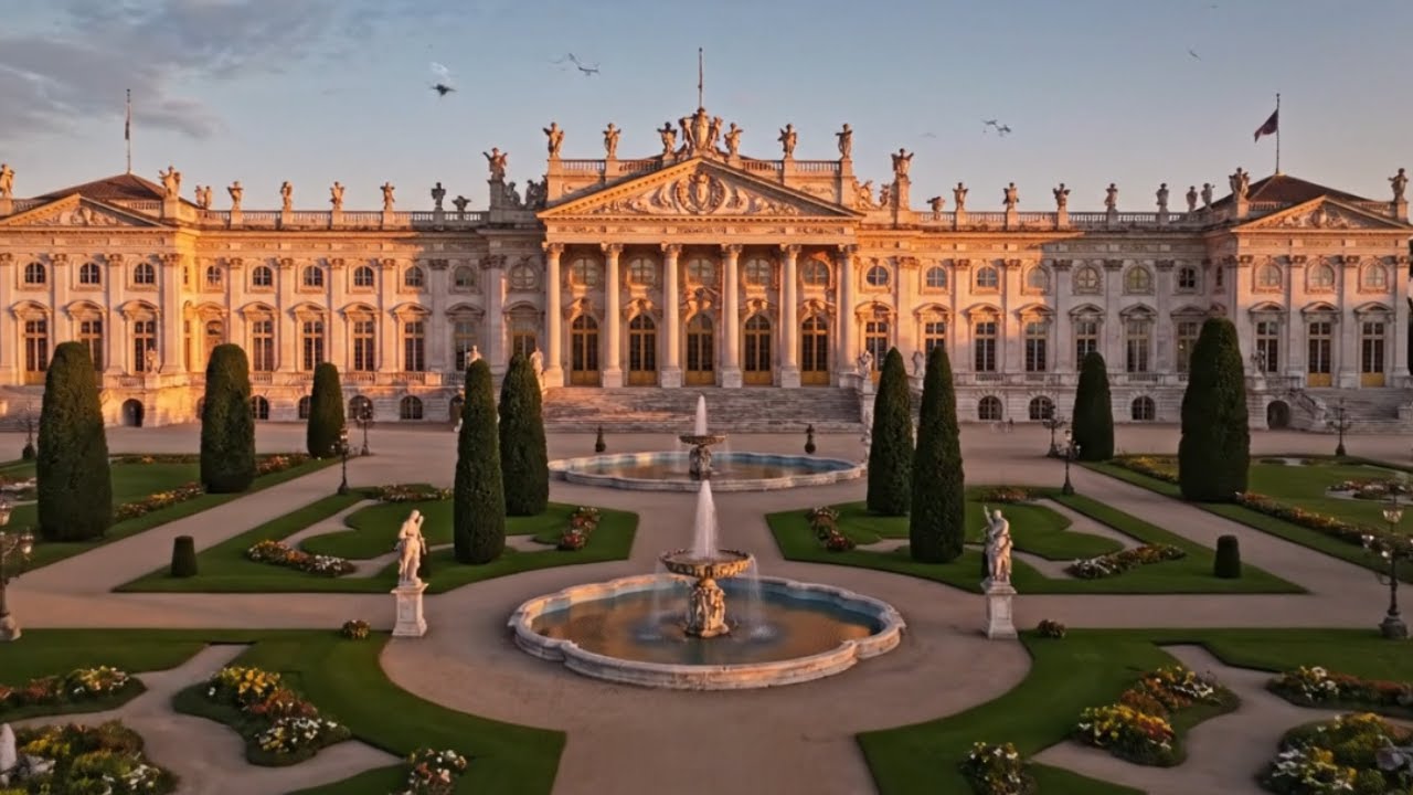 White&ndash;Blue&ndash;Brown Royal Ultra-Luxury Grand Palace | The Most Beautiful Dream Palace You&rsquo;ve Ever Seen