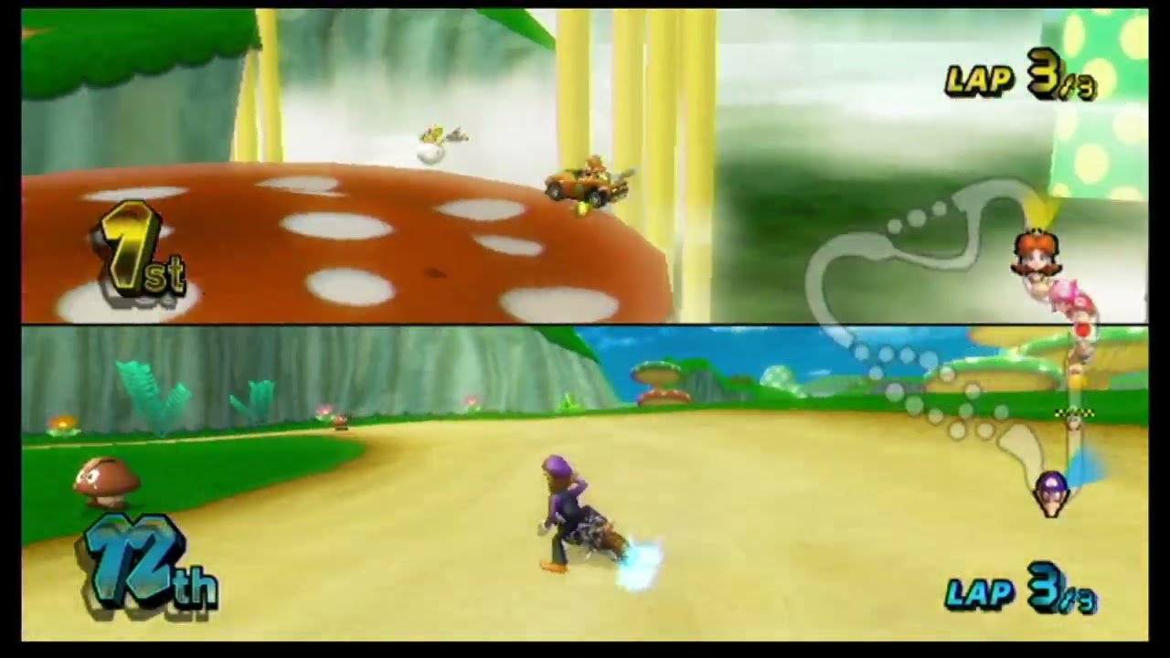 Mario Kart Wii - 2 Player Races