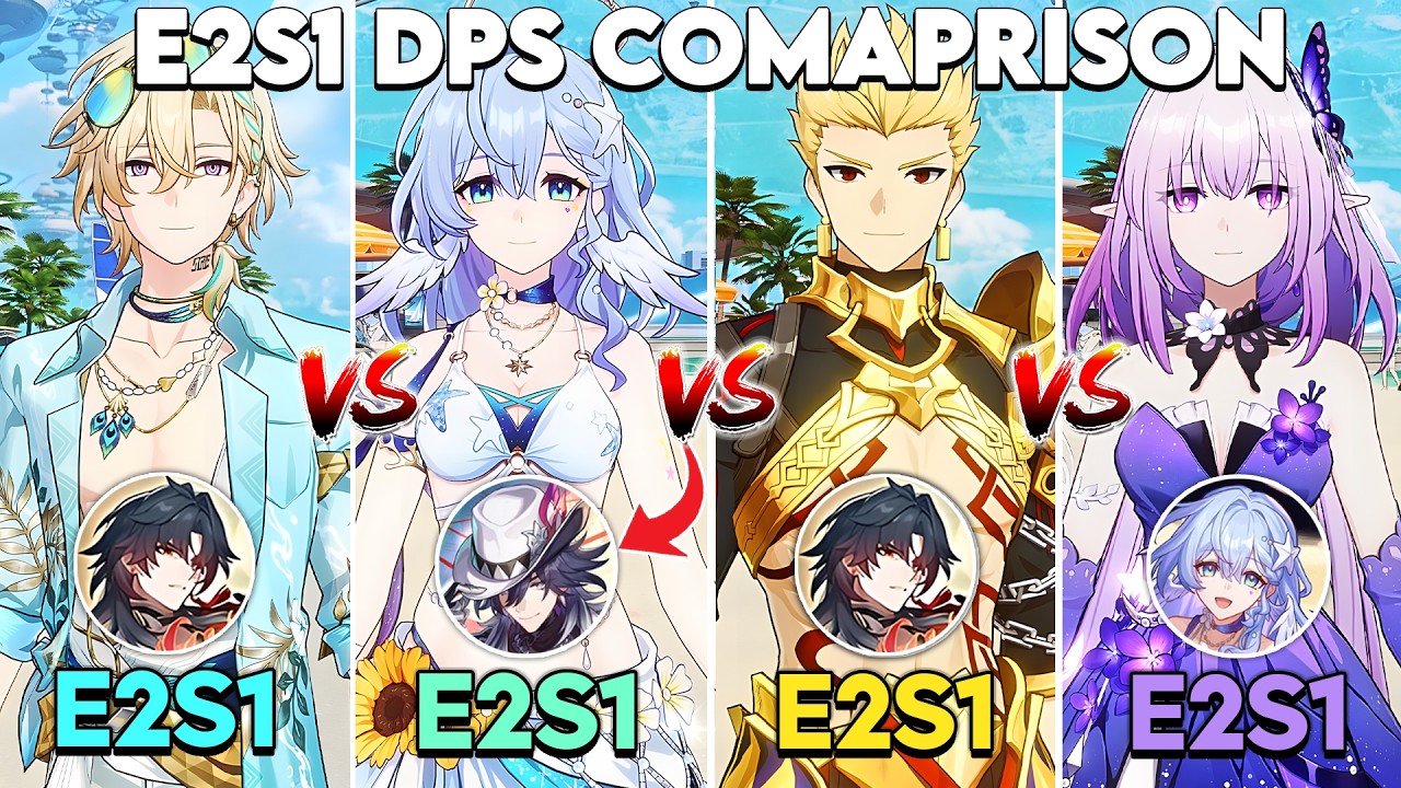 BEST E2S1 DPS IN 4.5?? Aventurine SP vs Robin SP vs Gilgamesh vs Castorice | HSR.