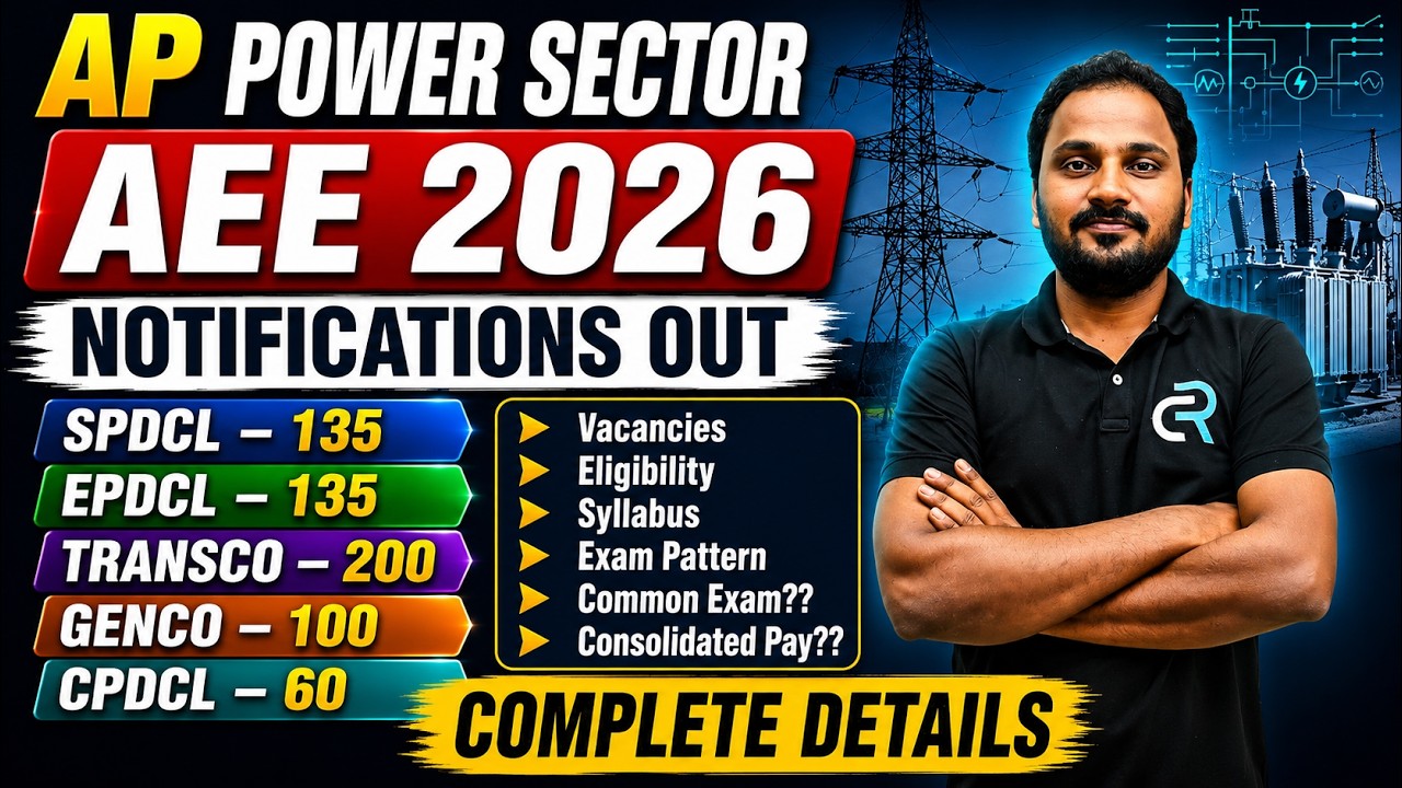 AP TRANSCO | GENCO | DISCOMS AEE 2026 Notification Out 🔥 | Vacancies | Syllabus | Exam Pattern
