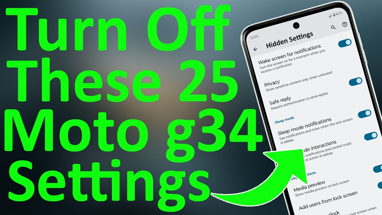 Motorola g34 5G 25+ Settings ⚡ Over Heating & Battery Drain Problems Solved 🔥🔥🔥