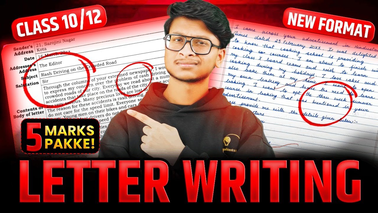 Letter Writing Class 10/12th- NEW FORMAT 2025🔥