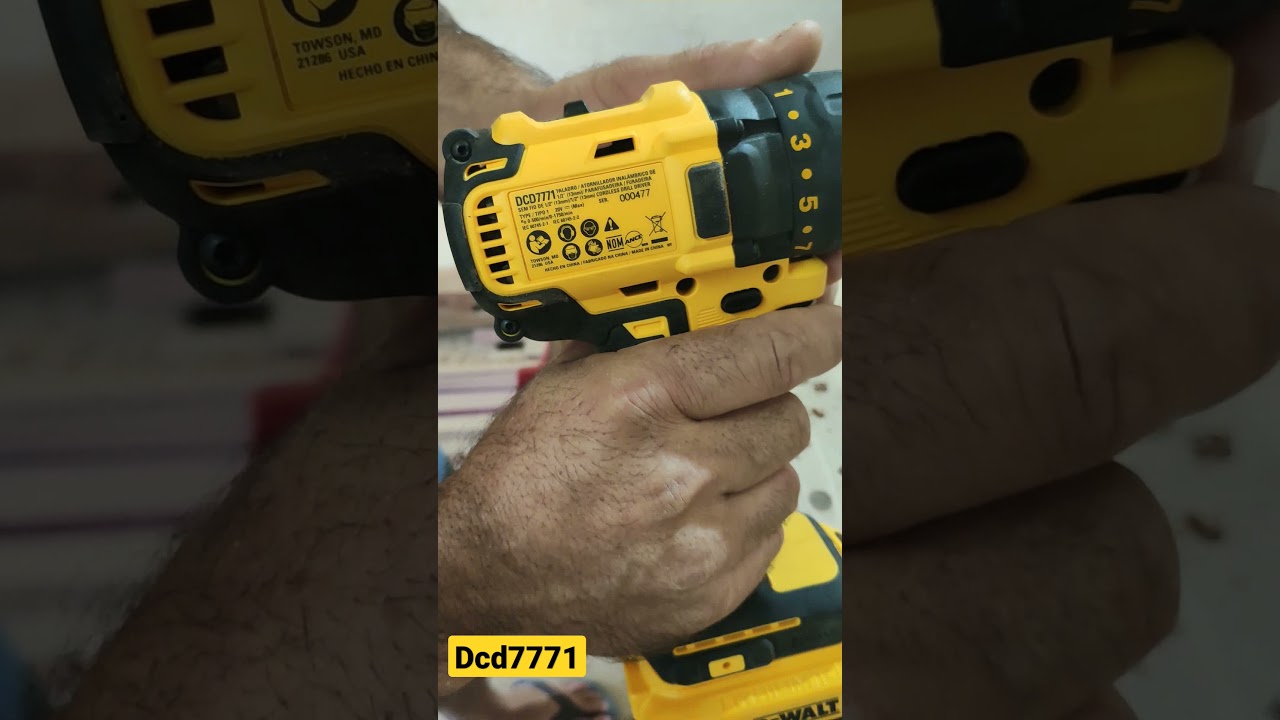 DeWalt dcd7771d2 demostrativo perfura&ccedil;&atilde;o broca 16mm