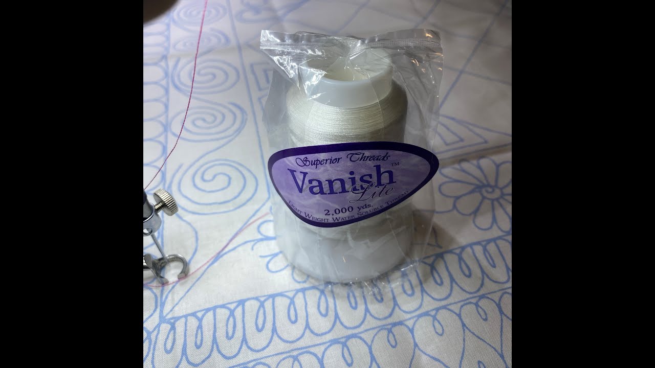 Free Motion Quilting Practice Panels using Water Soluble Thread - Superior Threads Vanish!!
