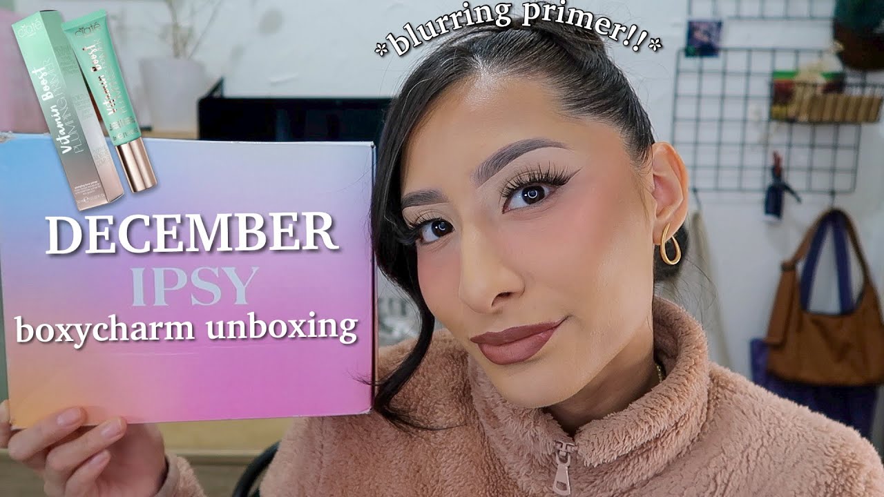 DECEMBER 2023 boxycharm by Ipsy unboxing & try on