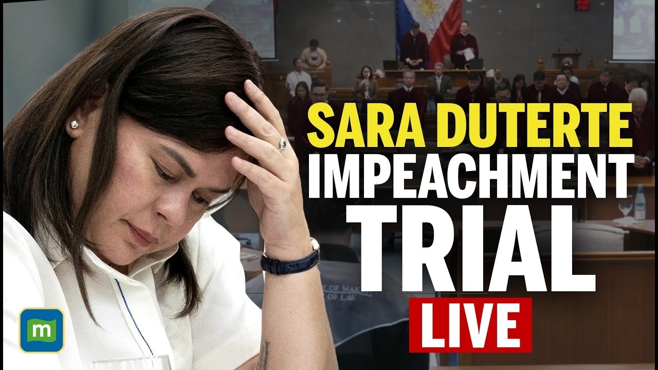 VP Sara Duterte Impeachment Trial Day 11 LIVE | Senate Trial Today | Sara Duterte LIVE Updates