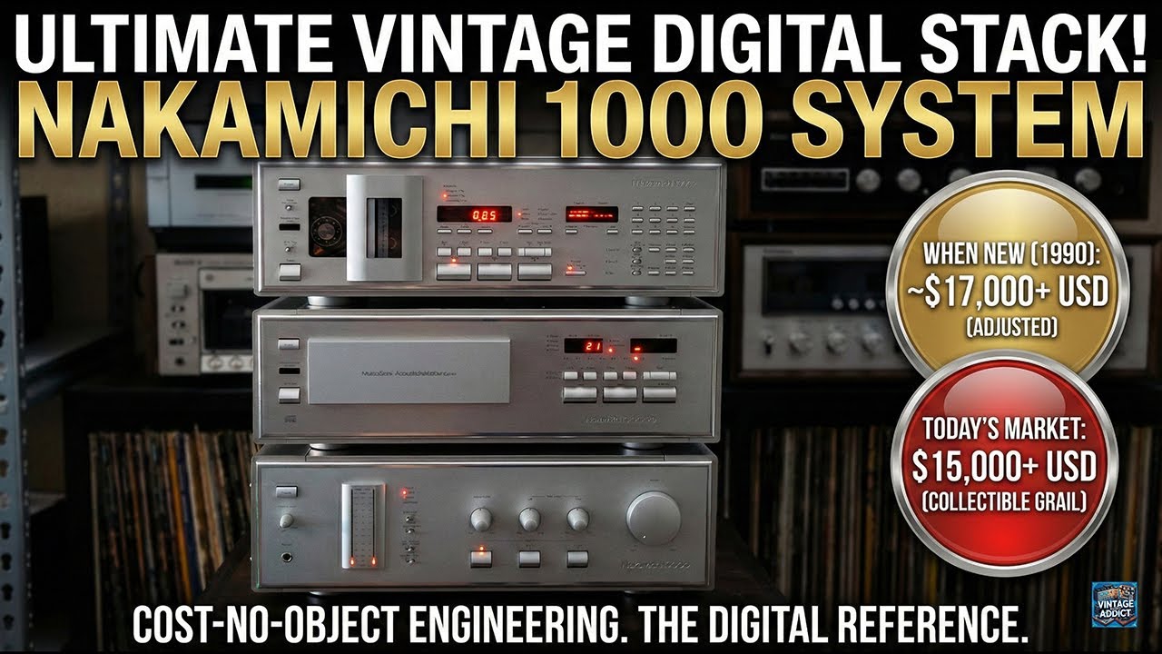 Святая Троица винтажного Hi-Fi аудио на магнитных лентах: Nakamichi 1000P, 1000mb и 1000 DAT.