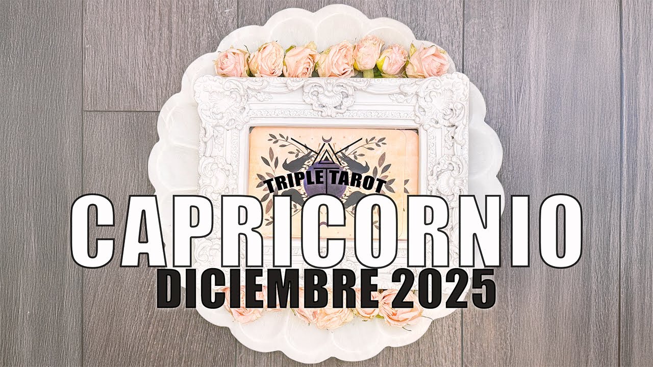 Capricornio ♑️ -  Buena Fortuna! 🎰 Tarot de Triple Cruz Diciembre 2025