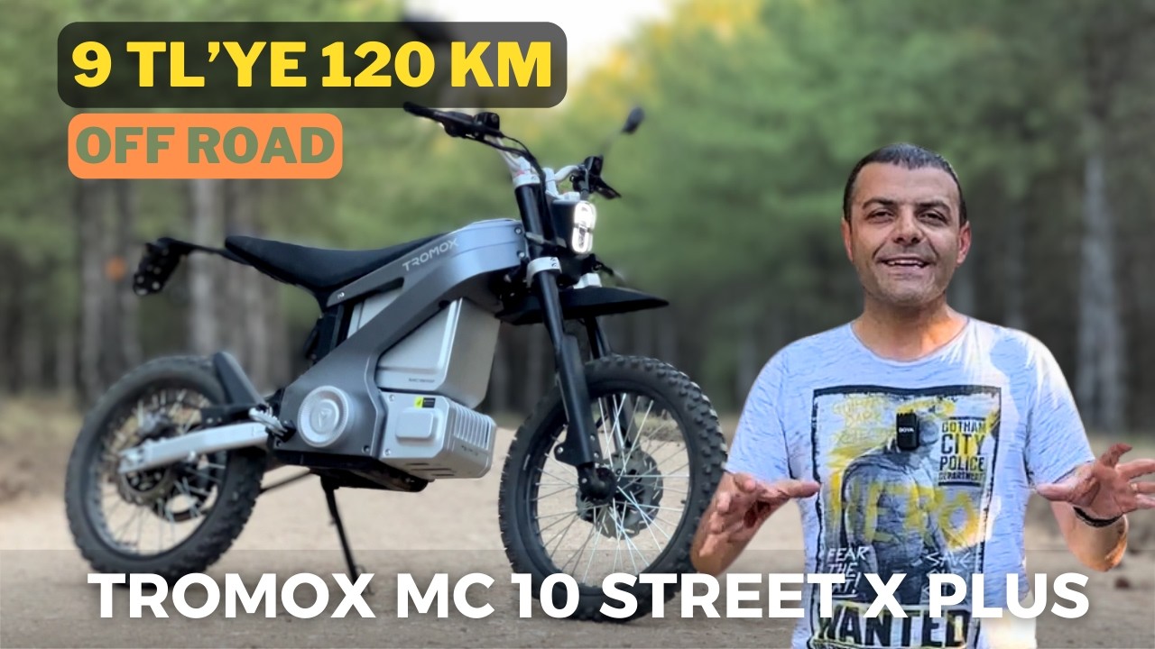 9 TL'ye 120 Km Giden Elektrikli Off Road Motosiklet | Tromox MC 10 Street X plus