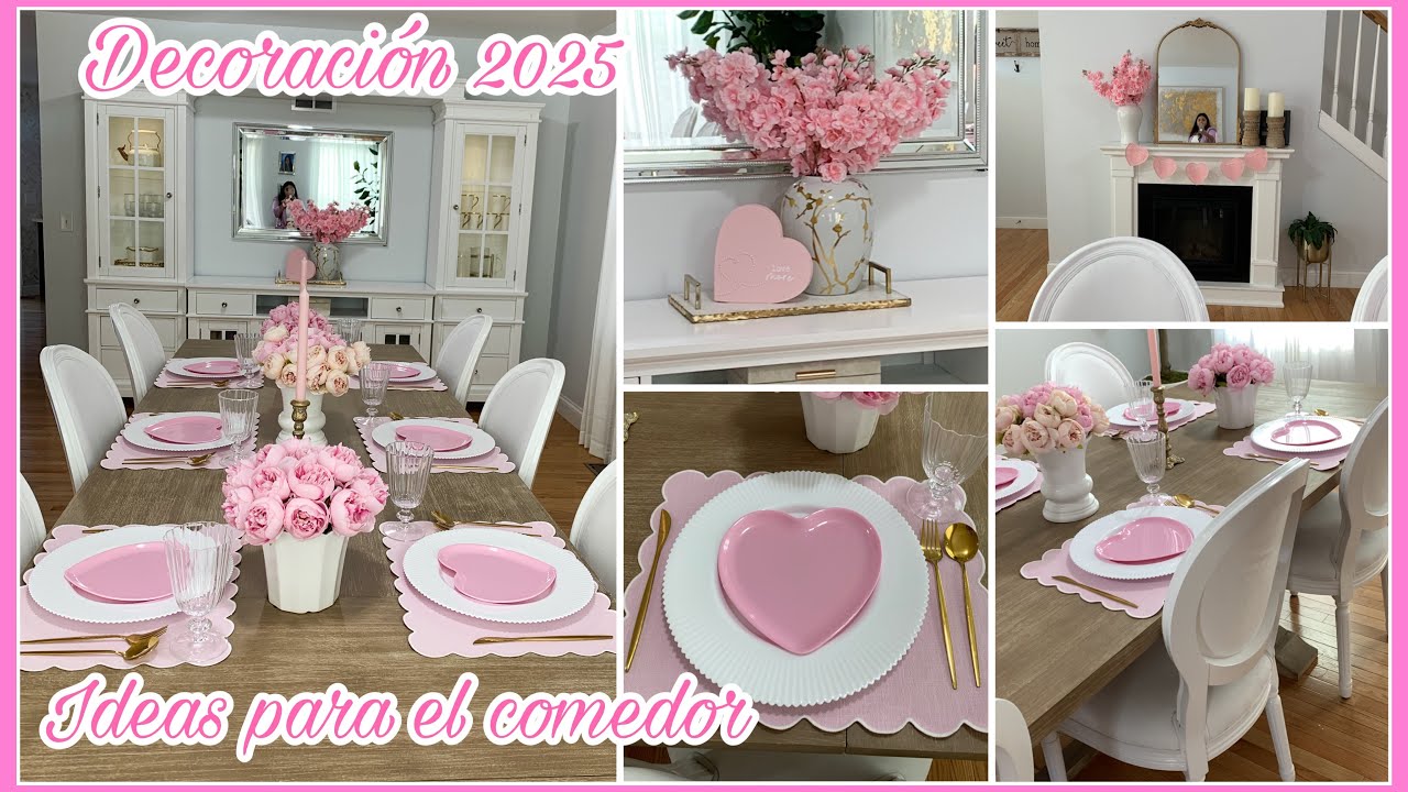 IDEAS PARA TU COMEDOR || como decorar  mi comedor SAN VALENTIN || PRIMAVERA 2025 IDEAS PARA DECORAR
