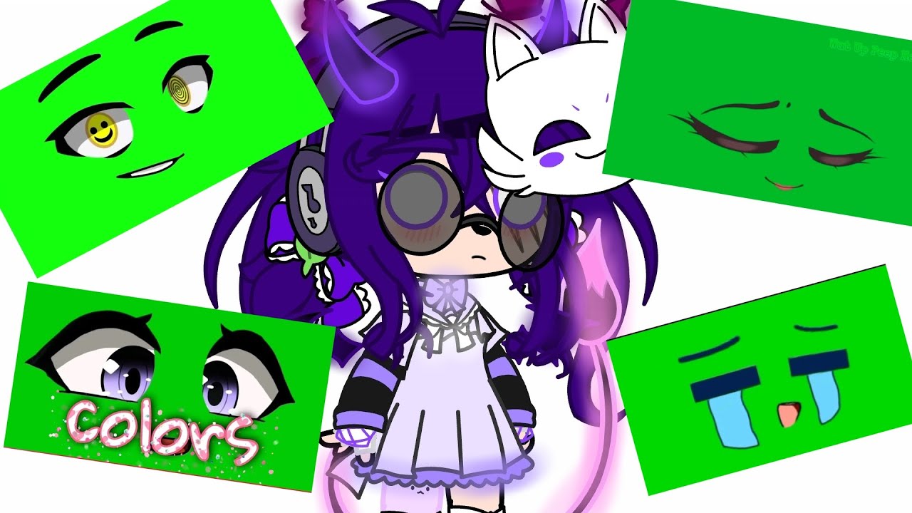 Green screen face gacha part1