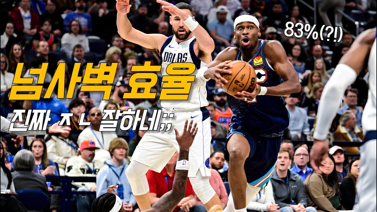 인정할 수 밖에 없는 셰이 길저스 알렉산더의 실력 | 오클라호마 vs 댈러스 | NBA 경기 리뷰