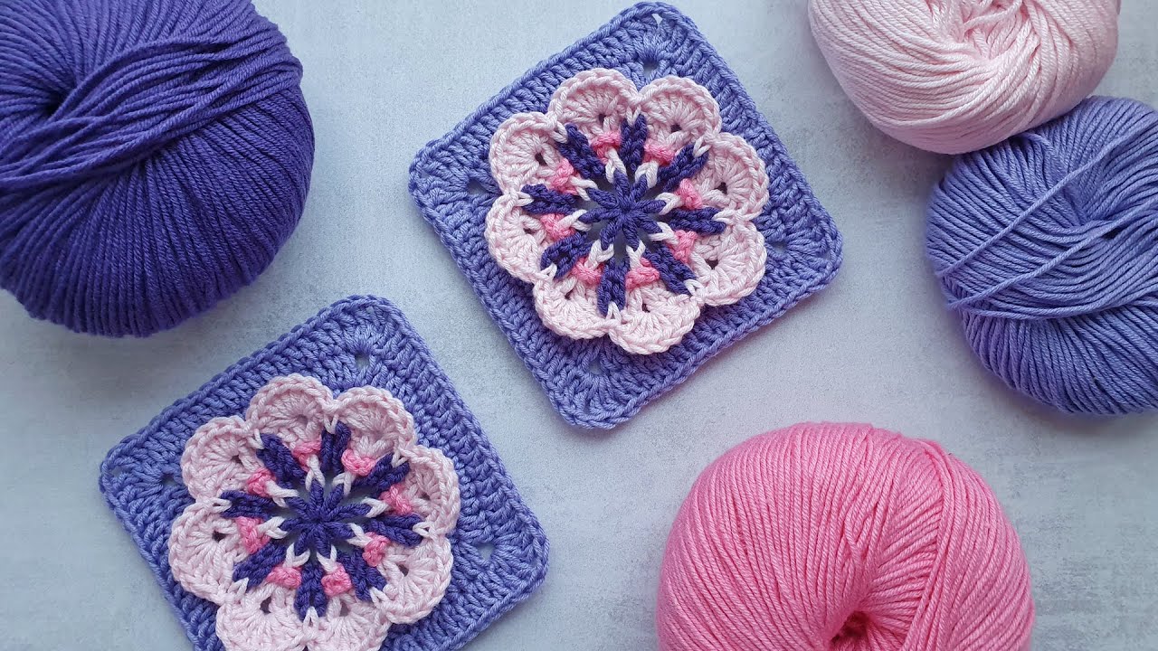 Beauty! Nobody has ever crocheted this granny square. You must try! Crochet.