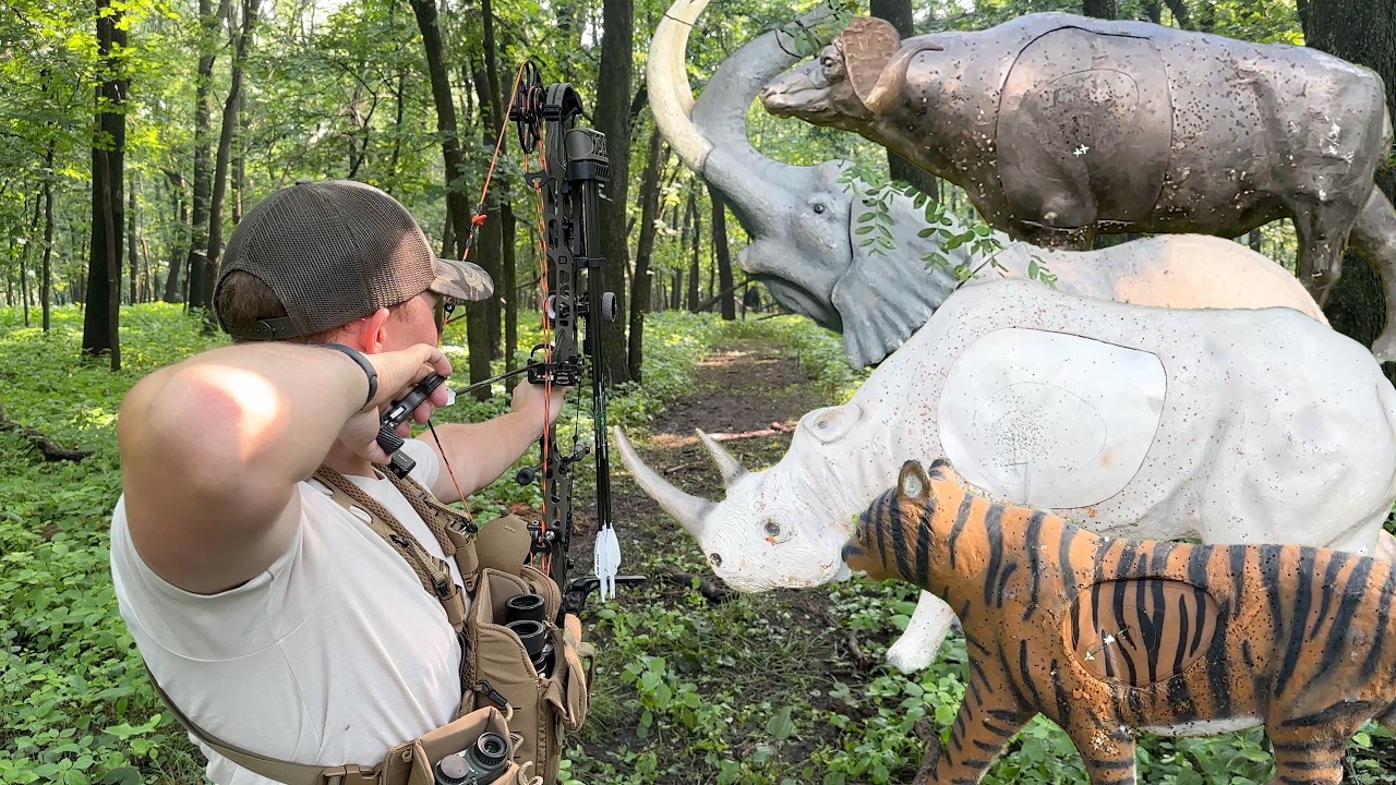 The CRAZIEST Archery Targets EVER - the R100 Safari Course