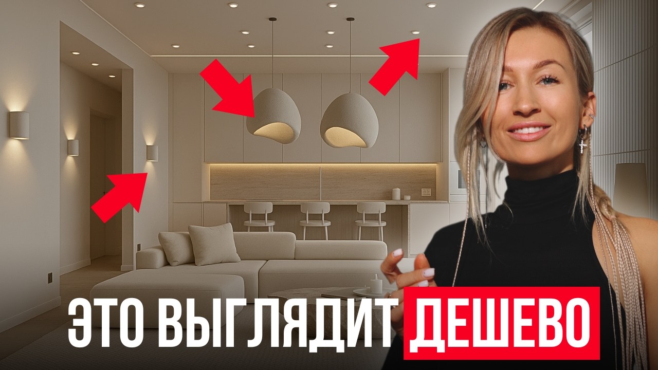Самый ПОЛНЫЙ ГАЙД по выбору света, чтобы интерьер выглядел ДОРОГО / Разбор ВСЕХ ОШИБОК освещения