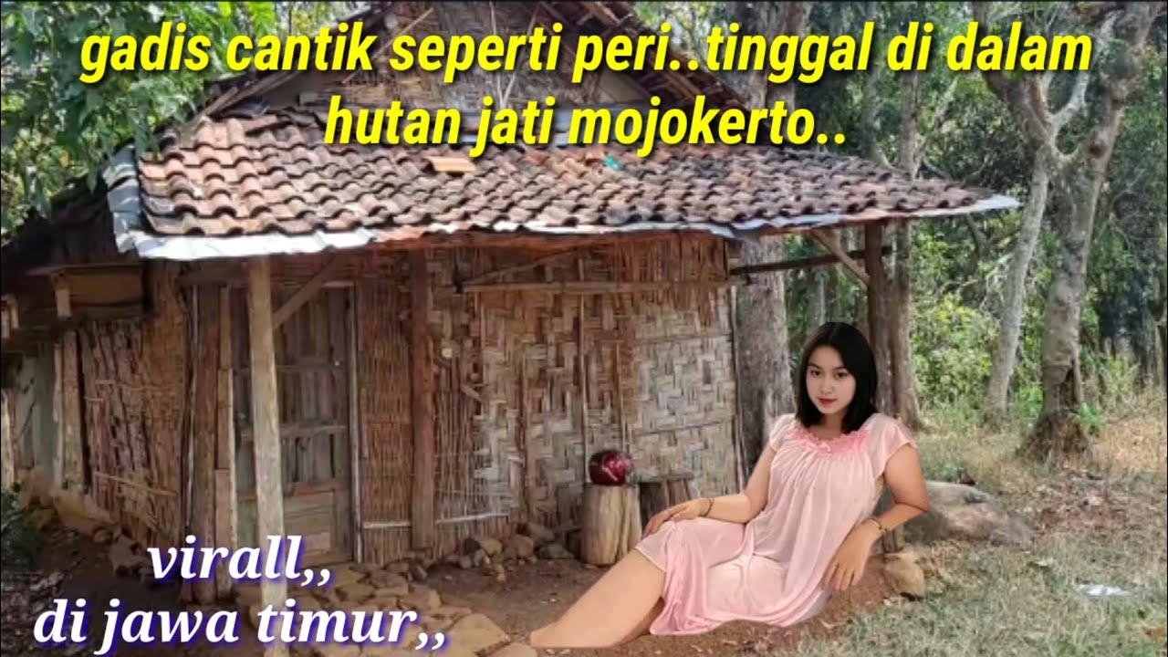 Vinaa,,,gadis cantik seperti peri  tinggal sendiri di hutan jati ..kini viral di Jawa timur