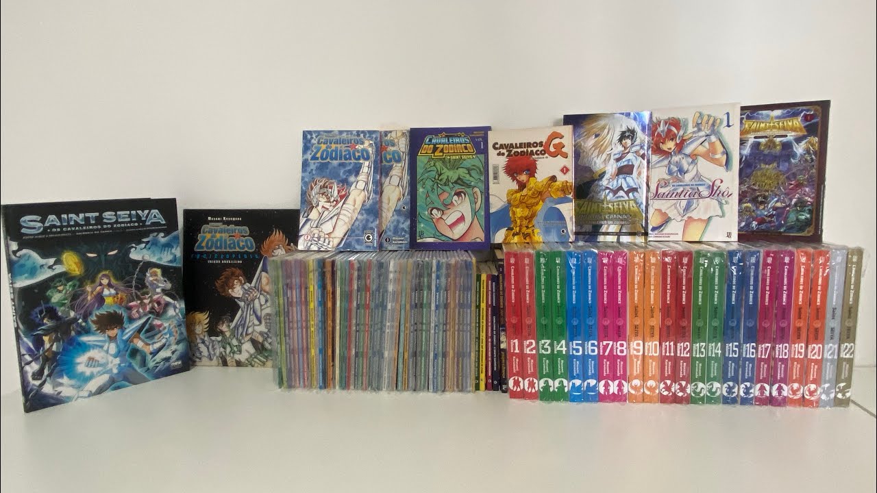 Minha coleção completa de Cavaleiros do Zodíaco - Com detalhes.