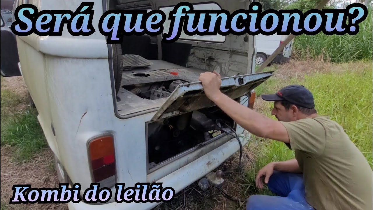 Primeira partida da kombi do leilão,  será que tá bom de motor?