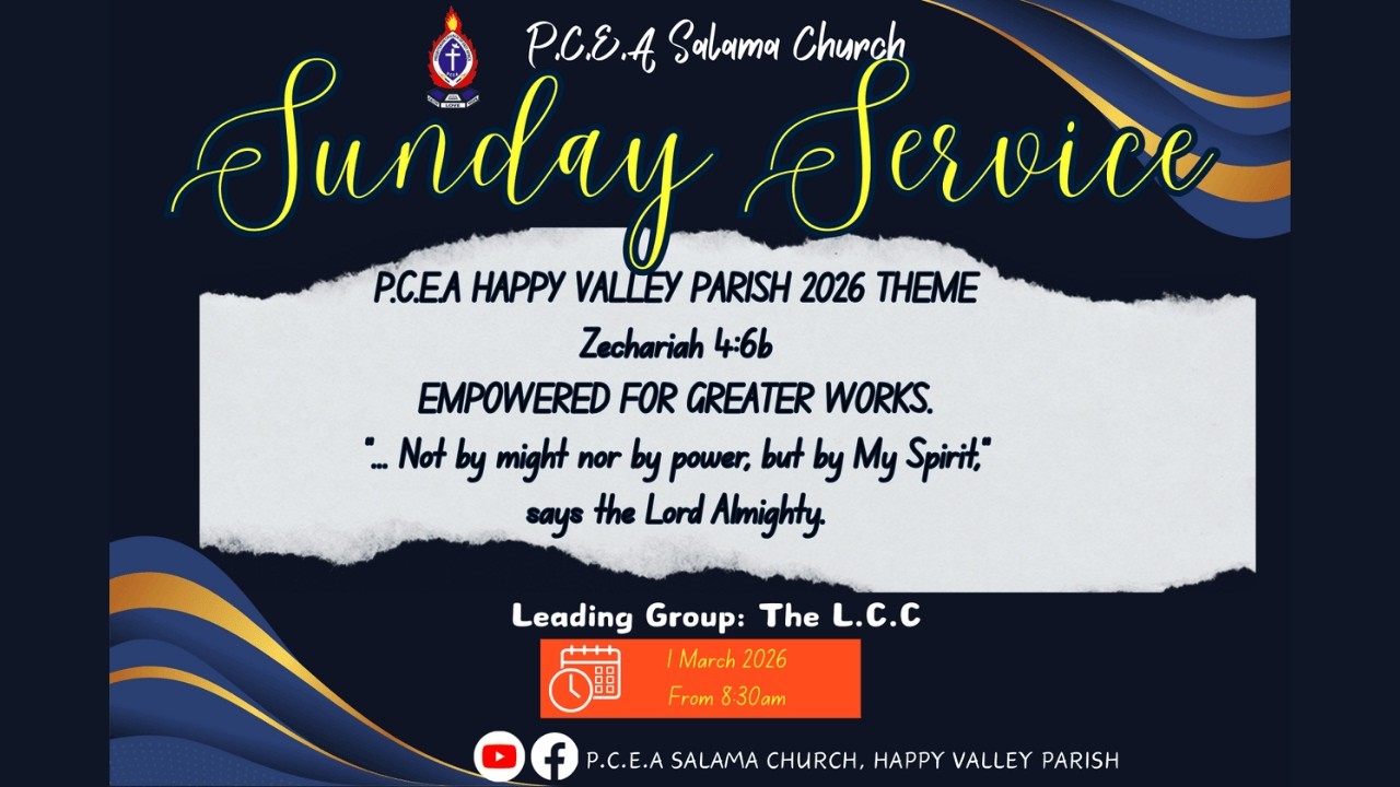 P.C.E.A Salama Church | Sunday Service Live | Led by The L.C.C