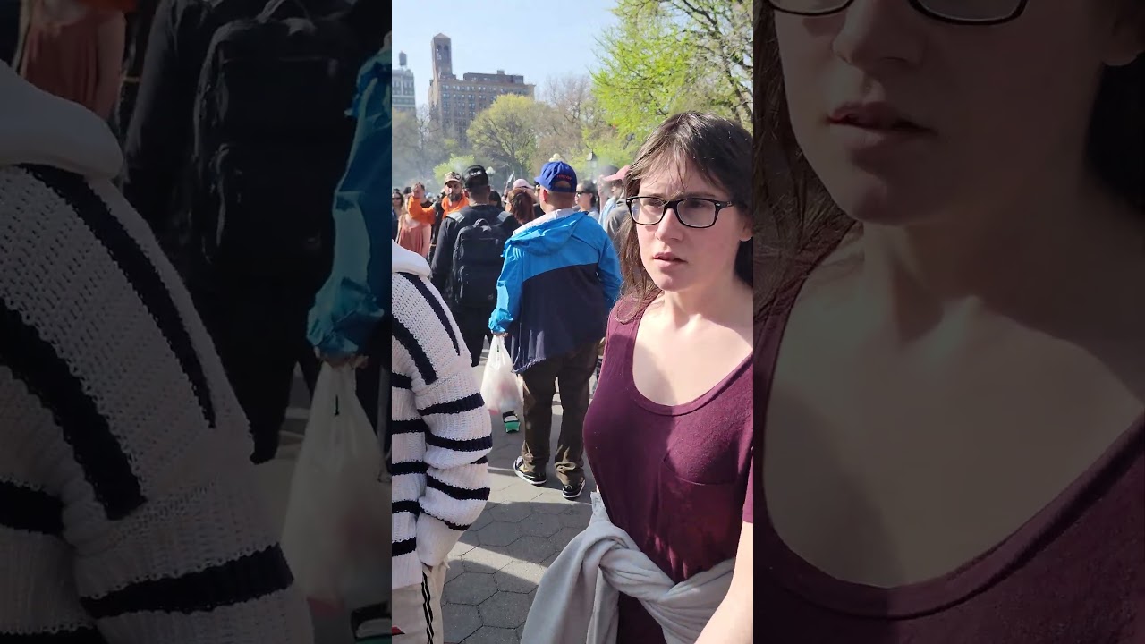 POV 420 Celebration in Washington Square Park 💨🍃🥬 #420