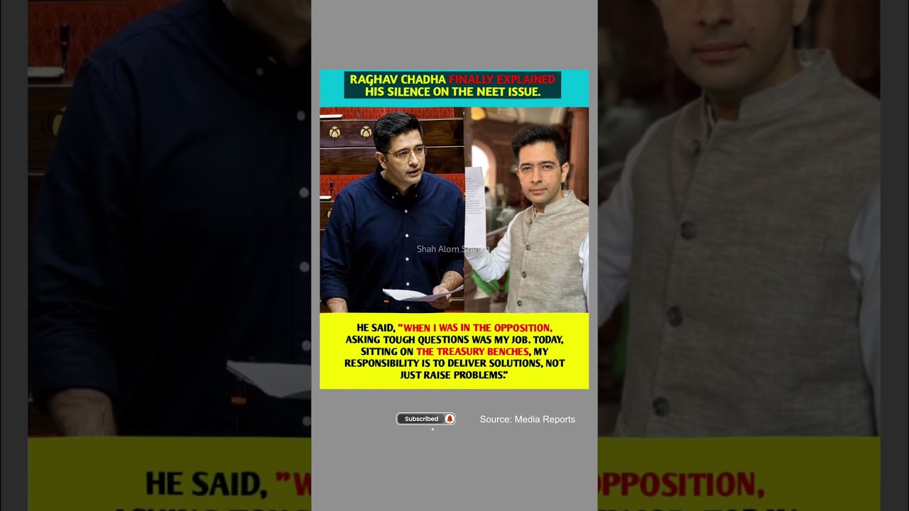 Raghav Chadha Finally Breaks His Silence on NEET! 🔥#raghavchadha #neet #studentprotest